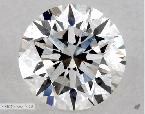 0.55 carat G-VVS2 GD cut Natūralus Round Deimantas (1)