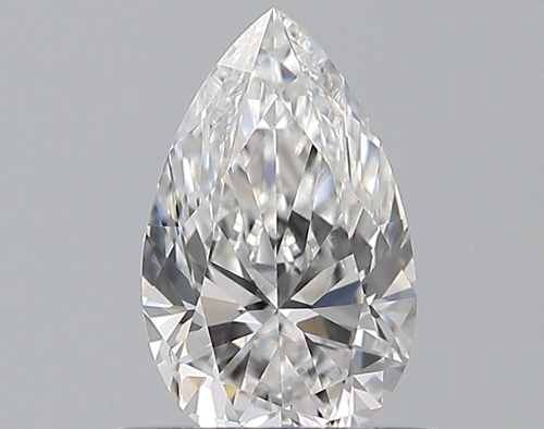 0.51 carat D-VVS2 Natūralus Pear Deimantas (1)