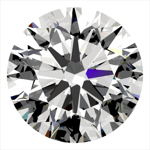 0.3 carat F-VVS2 Excellent cut Natūralus Round Deimantas (1)
