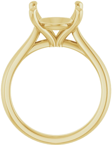 Sužadėtuvių Žiedas 14k yellow gold Oval 13mm x 11mm (2)