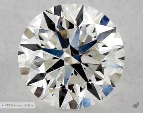 0.5 carat I-SI1 Very Good cut Natūralus Round Deimantas (1)