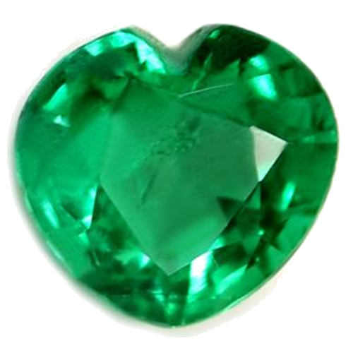 0.47 carat GREEN Heart Smaragdas (1)