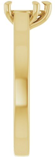 Sužadėtuvių Žiedas „Claw-Prong“ 14k yellow gold Pear 7mm x 5mm (4)