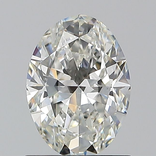 1.01 carat H-SI1 Natūralus Oval Deimantas (1)