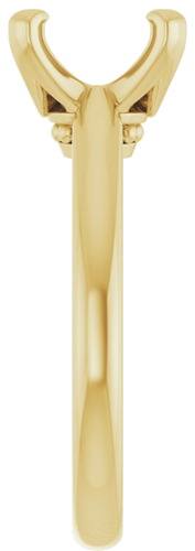 Sužadėtuvių Žiedas „Solitaire“ 14k yellow gold Cushion 8mm (4)