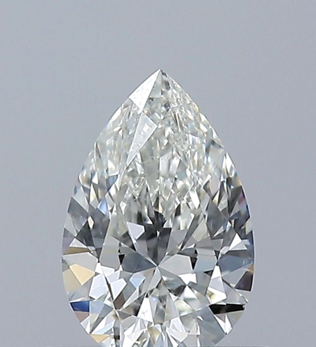 0.5 carat I-SI1 Natūralus Pear Deimantas (1)