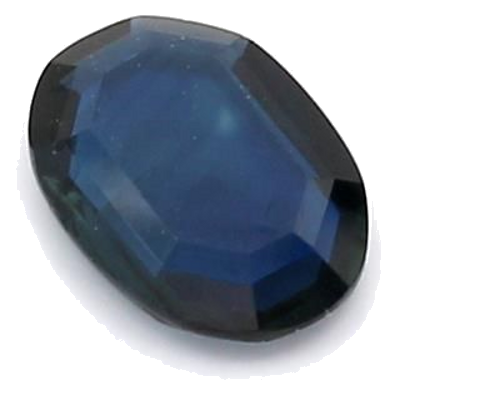 0.84 carat BLUE STEP cut Oval Safyras (1)