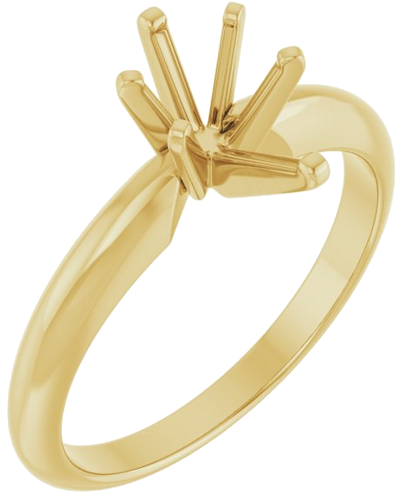 Sužadėtuvių Žiedas „Solitaire“ 14k yellow gold Pear 8.5mm x 5mm (1)