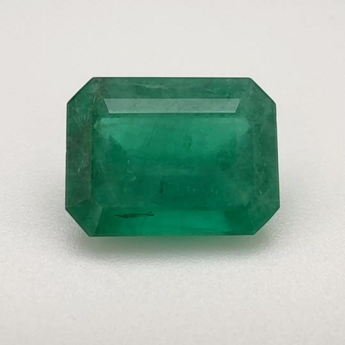 3.58 carat GREEN STEP cut Octagonal Smaragdas (1)