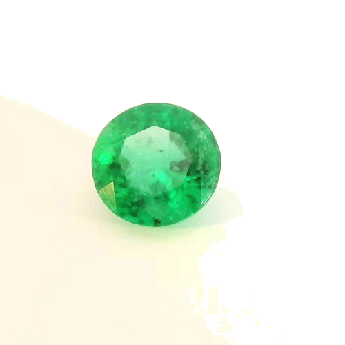 0.43 carat GREEN Round Smaragdas (1)