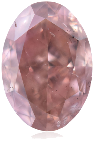 0.33 carat Fancy Intense Orangey Pink-SI2 Natūralus Oval Deimantas (1)