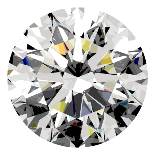 0.3 carat E-VVS2 Excellent cut Natūralus Round Deimantas (1)
