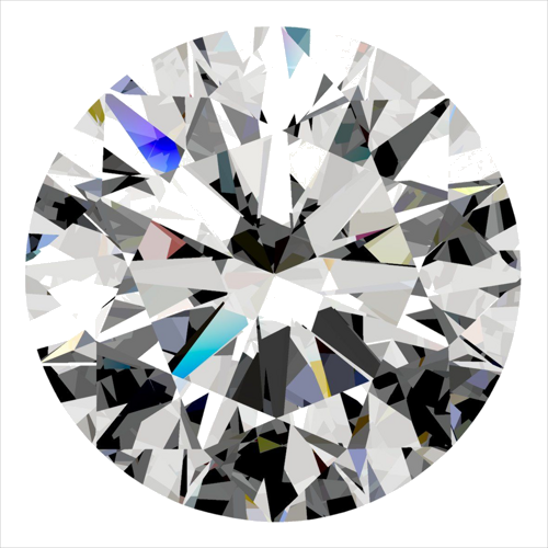 0.4 carat I-VS2 Excellent cut Natūralus Round Deimantas (1)