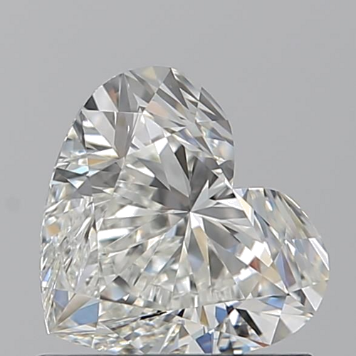 0.91 carat H-VVS2 Natūralus Heart Deimantas (1)