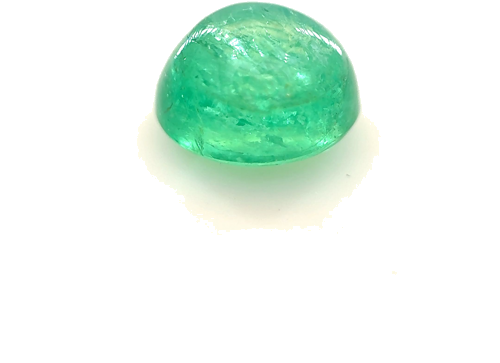 1.92 carat GREEN CABOCHON cut Oval Smaragdas (1)