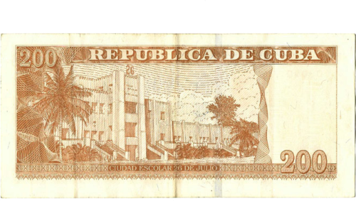 Cuba 200 pesos banknote (2)