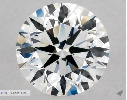 0.5 carat G-VS2 Excellent cut Natūralus Round Deimantas (1)