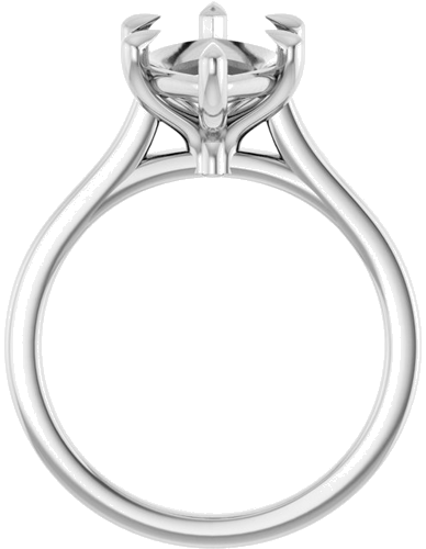 Sužadėtuvių Žiedas „Claw-Prong“ 14k white gold Marquise 16mm x 8mm (2)
