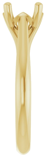 Sužadėtuvių Žiedas „Solitaire“ 585 Geltonojo Aukso Cushion 6mm (4)