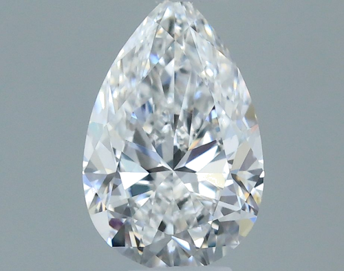 0.3 carat E-VVS2 Natūralus Pear Deimantas (1)