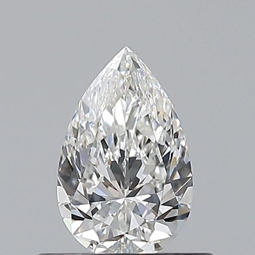 0.5 carat F-VVS1 Natūralus Pear Deimantas (1)