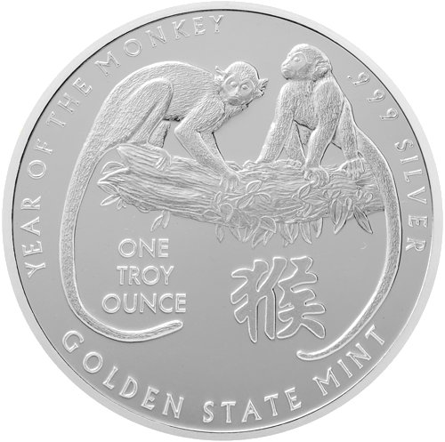 1 oz Beždžionės metai JAV sidabrinė moneta (1)