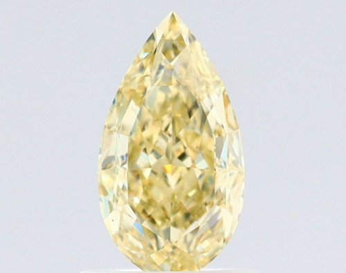 1.02 carat Fancy Yellow-VS2 Natūralus Pear Deimantas (1)