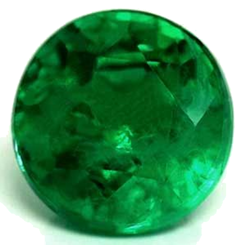 0.61 carat GREEN Round Smaragdas (1)