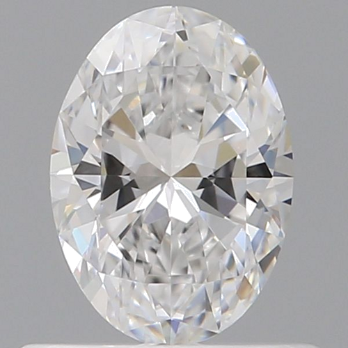 0.53 carat D-VVS2 Natūralus Oval Deimantas (1)