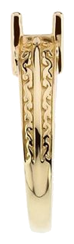 Sužadėtuvių Žiedas „Solitaire“ 14k yellow gold Round 6.5mm (3)