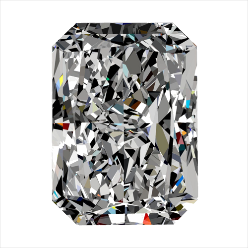 0.5 carat H-VS1 Natūralus Radiant Deimantas (1)