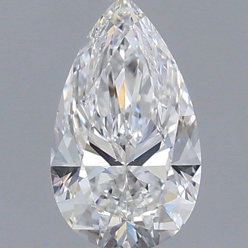 0.44 carat E-IF Natūralus Pear Deimantas (1)