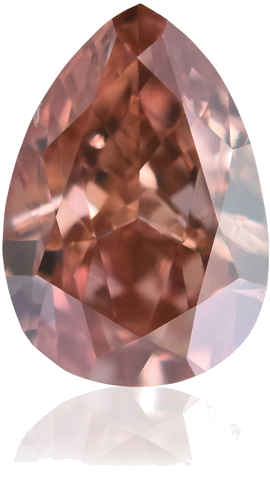 0.47 carat Fancy Deep  Pink-SI1 Natūralus Pear Deimantas (1)