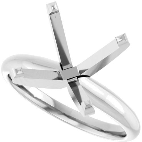 Sužadėtuvių Žiedas „Solitaire“ 14k white gold Round 11mm (5)