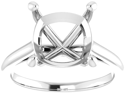 Sužadėtuvių Žiedas „Accented Infinity-Inspired“ 14k white gold Cushion 10mm (3)