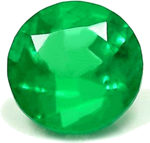 0.45 carat GREEN Round Smaragdas (1)