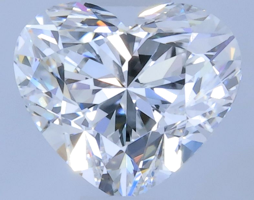 0.5 carat E-VVS1 Natūralus Heart Deimantas (1)