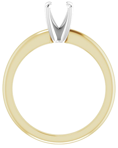 Sužadėtuvių Žiedas „Solitaire“ 585 Baltojo Ir Geltonojo Aukso Round 5.5mm (2)
