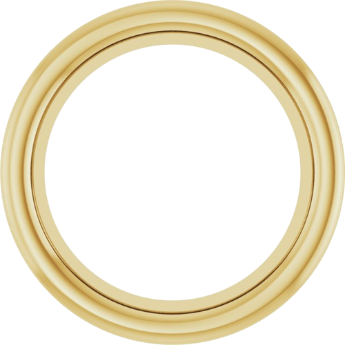 14K Yellow 6.2 mm Round Bezel-Set Slide Pendant Mounting (1)