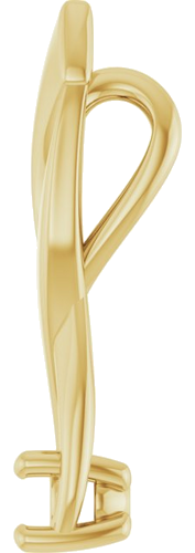 Pakabukas „Infinity-Inspired Solitaire“ 14k yellow gold Round 3mm (3)