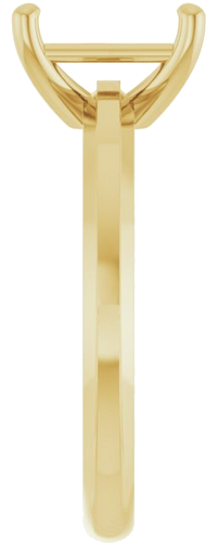 Sužadėtuvių Žiedas „Solitaire“ 585 Geltonojo Aukso Emerald 8mm x 6mm (4)