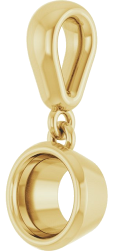 Pakabukas „Bezel-Set Charm“ 14k yellow gold Round 5.2mm (2)