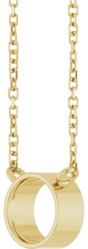 Pakabukas „Bezel-Set Solitaire“ 14k yellow gold Round 6mm (2)