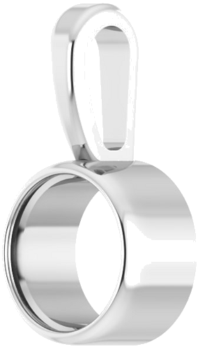 Pakabukas „Bezel-Set Solitaire“ 585 Baltojo Aukso Round 4.5mm (2)