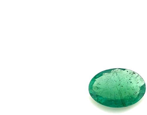 0.69 carat GREEN Oval Smaragdas (1)