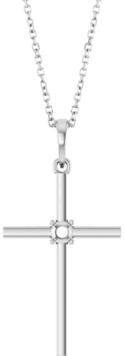 Pakabukas „Cross“ 925 Sidabro Round 3mm (1)