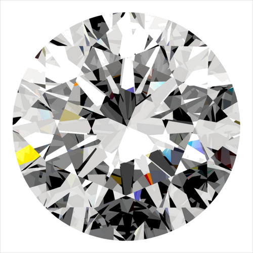 0.4 carat F-VS1 Excellent cut Natūralus Round Deimantas (1)