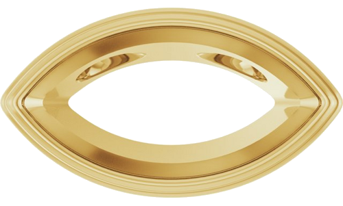 Pakabukas „Bezel-Set Solitaire“ 14k yellow gold Marquise 12mm x 6mm (1)