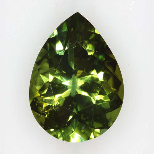 4.52 carat GREEN Pear Tourmaline (1)