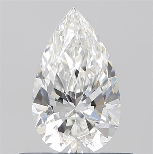 0.54 carat F-VVS2 Natūralus Pear Deimantas (1)